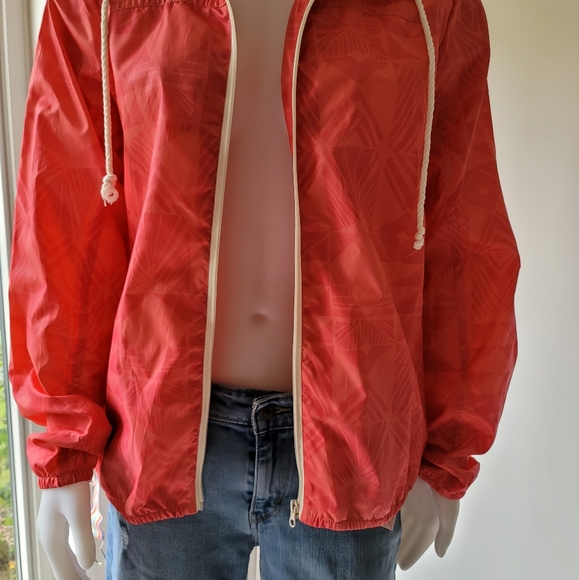 Billabong Geo Full Zip Hooded Windbreaker Size M - Picture 3 of 7